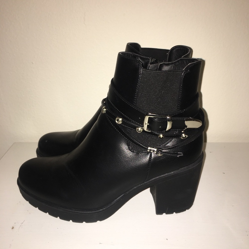 Nasty gal black chunky boots!